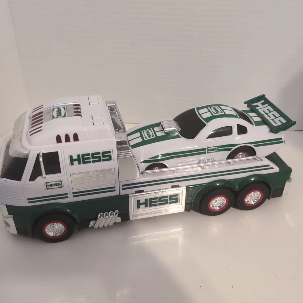 Toy Truck and Race Car‎ - Green and White